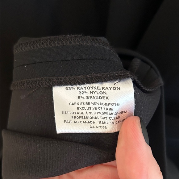 Editions de Robes Black Dress Button-Down Size 12 - Picture 4 of 5